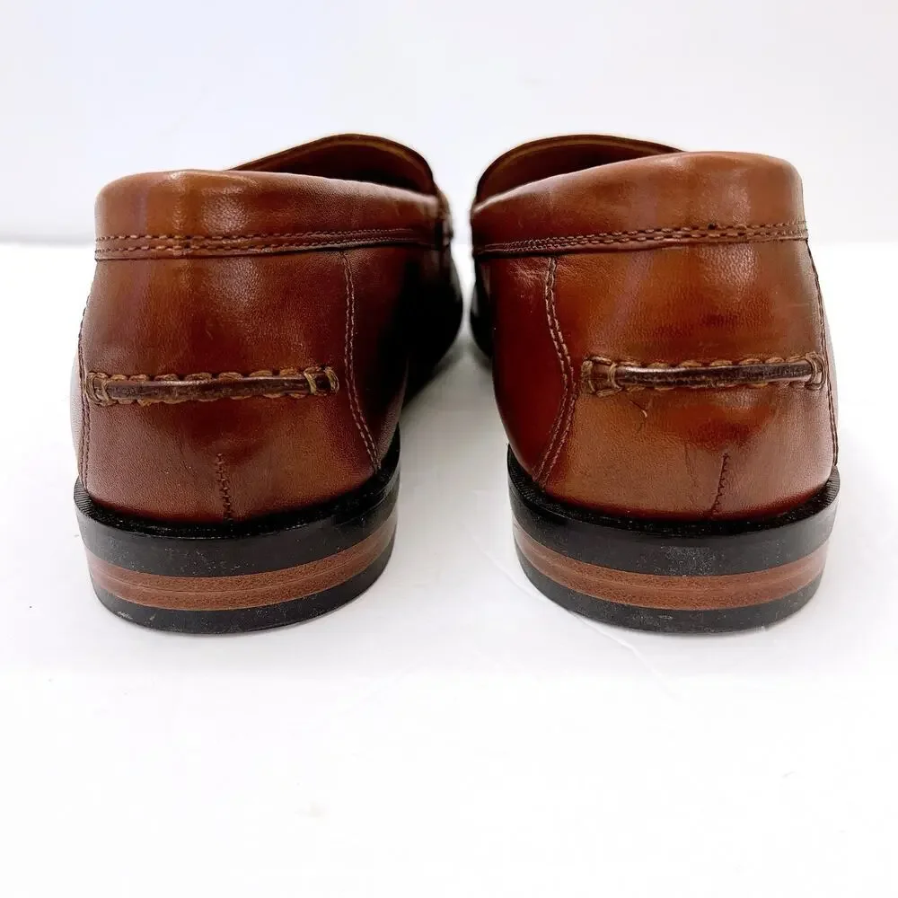 Cole Haan “GRAND OS” Pinch Maine Classic Penny Loafers Size 13 Brown Leather$325